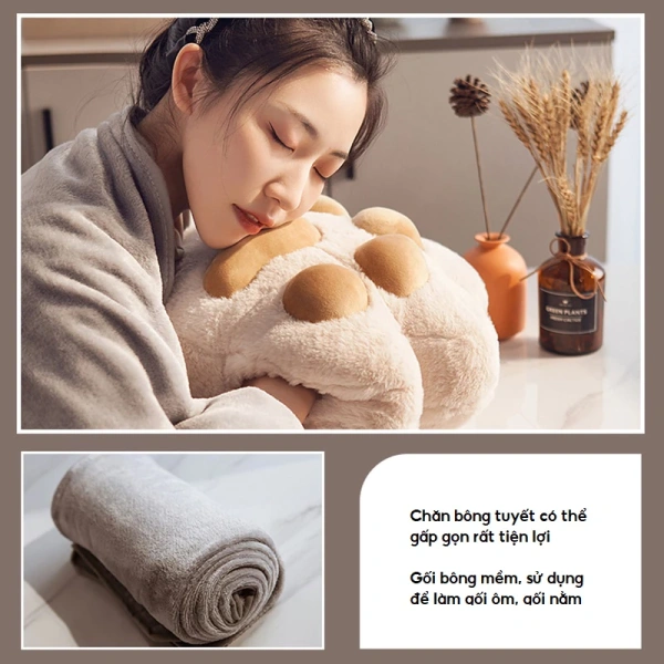 Dù bạn đã quyết định đầu tư vào một bộ chăn gối gấp gọn, việc sử dụng đúng cách sẽ giúp tăng cảm giác thoải mái và kéo dài tuổi thọ sản phẩm. (Ảnh 4)