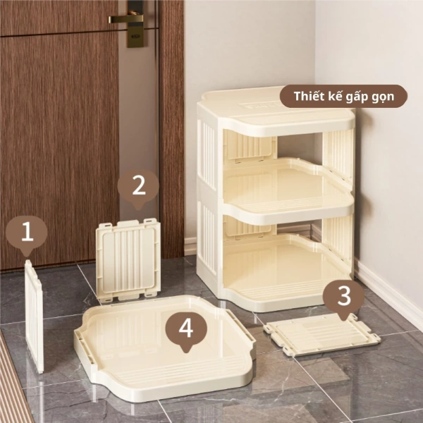 Khi chiếc kệ giày gấp gọn xuất hiện, mọi góc phòng trở nên ngăn nắp hơn – nhưng ai ngờ lại tốn thời gian lắp ráp​ - Ảnh 3