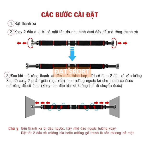 Trong số các lựa chọn trên thị trường, Thanh Tập Xà Đơn Treo Tường Gắn Cửa Từ 60‑150 cm là một mẫu đáng cân nhắc. (Ảnh 4)