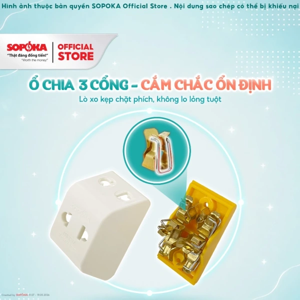 Khi chuông báo quá tải bật lên, nhận ra giới hạn thực tế của đầu nối chia điện 2200W. - Ảnh 3 Khi chuông báo quá tải bật lên, nhận ra giới hạn thực tế của đầu nối chia điện 2200W. - Ảnh 3