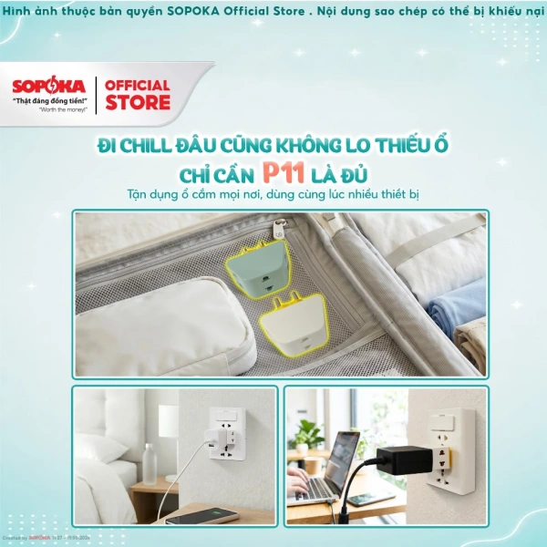 Sản phẩm này đặc biệt phù hợp với nhu cầu cắm nhiều thiết bị cùng lúc mà không cần phải rút ra đổi cắm liên tục. (Ảnh 4) Sản phẩm này đặc biệt phù hợp với nhu cầu cắm nhiều thiết bị cùng lúc mà không cần phải rút ra đổi cắm liên tục. (Ảnh 4)
