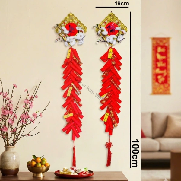 Khi dải pháo giấy dài 100 cm treo trong phòng khách, không gian Tết tỏa sáng nhưng việc bố trí lại gặp bất ngờ - Ảnh 1 Khi dải pháo giấy dài 100 cm treo trong phòng khách, không gian Tết tỏa sáng nhưng việc bố trí lại gặp bất ngờ - Ảnh 1