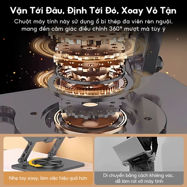 Giá đỡ công thái học được thiết kế để điều chỉnh độ cao và góc nghiêng, tạo ra vị trí “đúng” cho mắt và cổ. (Ảnh 3)