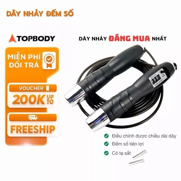 Khi dây nhảy đếm số hỗ trợ theo dõi buổi tập, độ bám tay và độ căng dây mới quyết định hiệu quả giảm cân. - Ảnh 1 Khi dây nhảy đếm số hỗ trợ theo dõi buổi tập, độ bám tay và độ căng dây mới quyết định hiệu quả giảm cân. - Ảnh 1