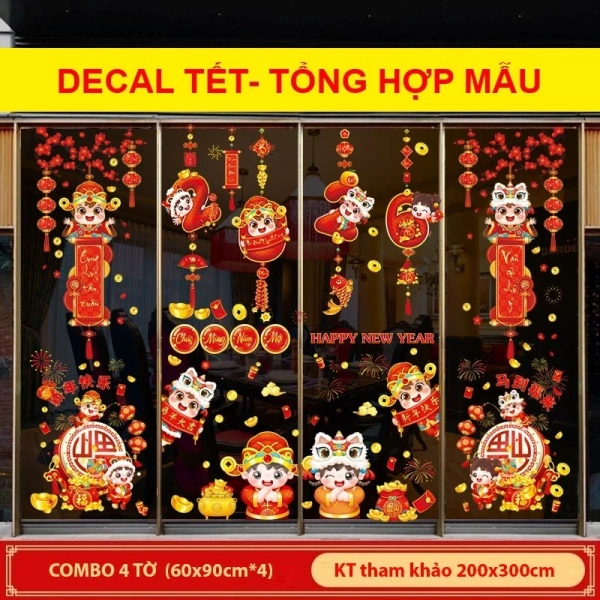 Khi decal Tết dán trên kính, ánh sáng rực rỡ mang lại cảm giác không ngờ so với dự định ban đầu - Ảnh 1 Khi decal Tết dán trên kính, ánh sáng rực rỡ mang lại cảm giác không ngờ so với dự định ban đầu - Ảnh 1