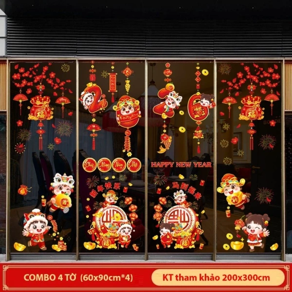Khi decal Tết dán trên kính, ánh sáng rực rỡ mang lại cảm giác không ngờ so với dự định ban đầu - Ảnh 3 Khi decal Tết dán trên kính, ánh sáng rực rỡ mang lại cảm giác không ngờ so với dự định ban đầu - Ảnh 3