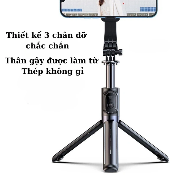 Chiếc Gậy Chụp Ảnh Selfie Bubzone.vn Tripod 1 được quảng cáo là “có điều khiển từ xa không dây và bộ ổn định”. (Ảnh 4)