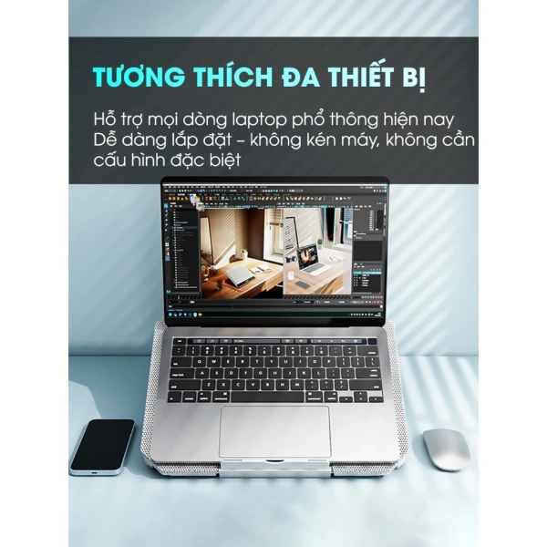 Dù giá đỡ tản nhiệt giúp giảm nhiệt đáng kể, nhưng việc bảo trì thường xuyên vẫn là yếu tố quyết định lâu dài. (Ảnh 5) Dù giá đỡ tản nhiệt giúp giảm nhiệt đáng kể, nhưng việc bảo trì thường xuyên vẫn là yếu tố quyết định lâu dài. (Ảnh 5)