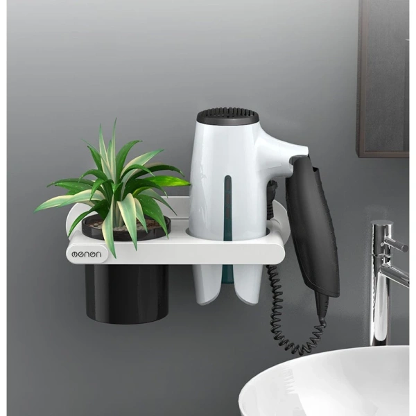 Khi kệ treo máy sấy tóc gắn tường trong nhà tắm biến việc sắp xếp không gian thành thử thách bất ngờ - Ảnh 1 Khi kệ treo máy sấy tóc gắn tường trong nhà tắm biến việc sắp xếp không gian thành thử thách bất ngờ - Ảnh 1