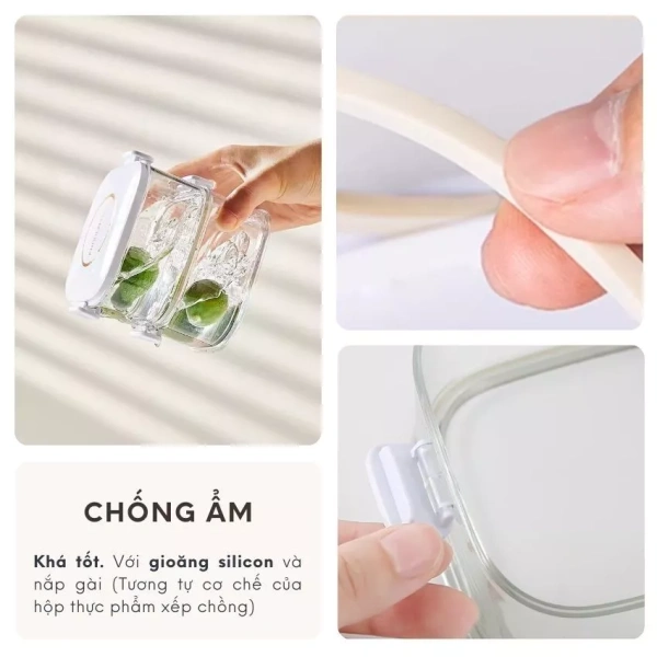 So với việc chỉ sử dụng túi nilon hay lọ thủy tinh kín, hộp đựng hành tỏi ớt chống ẩm giảm tối đa khả năng phát sinh nấm mốc tới 80 %, đồng thời giữ được độ tươi ngon và hương vị ban đầu lâu hơn 2‑3 lần. (Ảnh 4) So với việc chỉ sử dụng túi nilon hay lọ thủy tinh kín, hộp đựng hành tỏi ớt chống ẩm giảm tối đa khả năng phát sinh nấm mốc tới 80 %, đồng thời giữ được độ tươi ngon và hương vị ban đầu lâu hơn 2‑3 lần. (Ảnh 4)