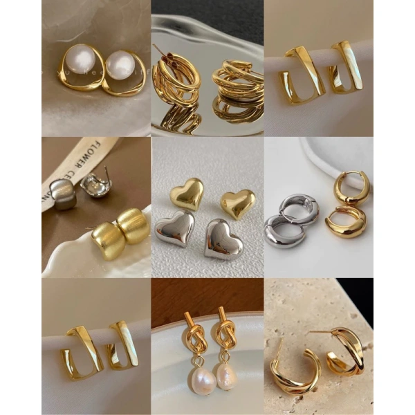 Không thể không nhắc tới các mẫu khuyên tai lấy cảm hứng từ thiên nhiên: cánh bướm, cánh hoa, hay những đường nét uốn lượn mềm mại. (Ảnh 2) Không thể không nhắc tới các mẫu khuyên tai lấy cảm hứng từ thiên nhiên: cánh bướm, cánh hoa, hay những đường nét uốn lượn mềm mại. (Ảnh 2)