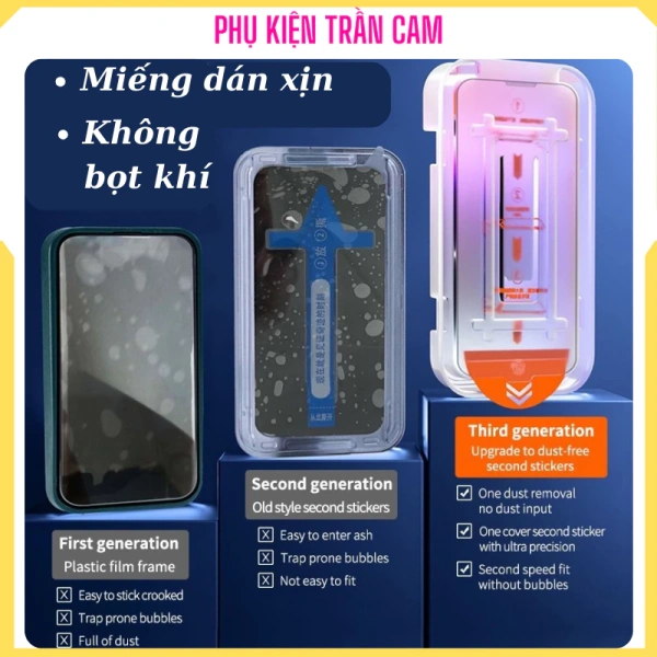 Đối với những ai muốn trải nghiệm lắp đặt “không lo bụi, không lo bong bóng”, sản phẩm Kính cường lực khung trợ dán, tự rút bụi full màn hình mang đến một lựa chọn đáng cân nhắc. (Ảnh 4)