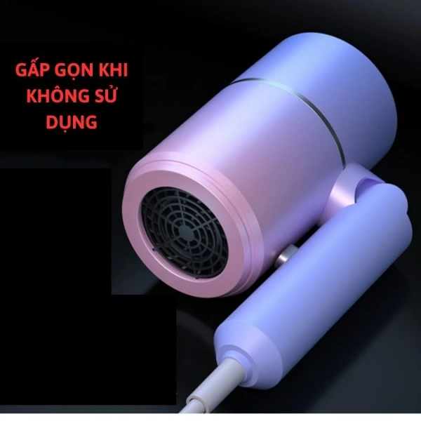 Khi máy sấy tóc mini 950W đồng hành trong phòng tắm chật hẹp, thời gian sấy thực sự ngắn hơn như mong đợi - Ảnh 4
