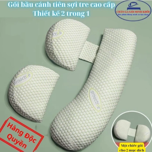 Một trong những mẫu gối được nhiều bà mẹ tin dùng hiện nay là gối bầu chữ U. (Ảnh 4)