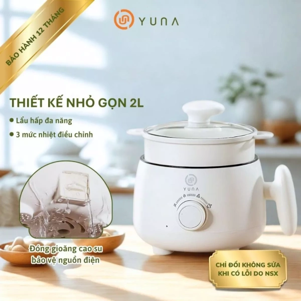 Khi nồi điện mini đa năng 2.0L có xửng hấp, việc quên kiểm tra van thoát hơi khiến mì vẫn bám chảo. - Ảnh 1 Khi nồi điện mini đa năng 2.0L có xửng hấp, việc quên kiểm tra van thoát hơi khiến mì vẫn bám chảo. - Ảnh 1