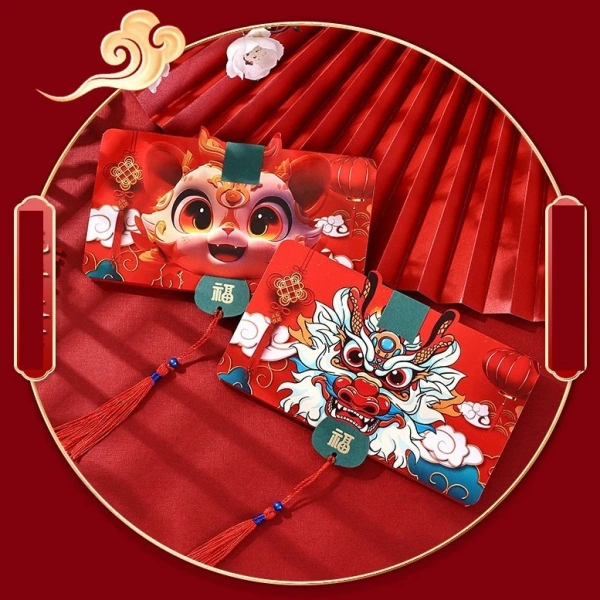 Phong bao có 2, 6 hoặc 10 trang đựng tiền. (Ảnh 3) Phong bao có 2, 6 hoặc 10 trang đựng tiền. (Ảnh 3)