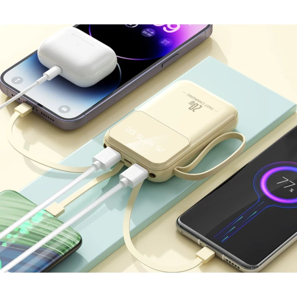 Nhìn chung, pin dự phòng mini 20.000mAh vừa có dung lượng đủ cho ngày dài, vừa duy trì kích thước gọn nhẹ, phù hợp để mang theo trong túi xách. (Ảnh 5) Nhìn chung, pin dự phòng mini 20.000mAh vừa có dung lượng đủ cho ngày dài, vừa duy trì kích thước gọn nhẹ, phù hợp để mang theo trong túi xách. (Ảnh 5)