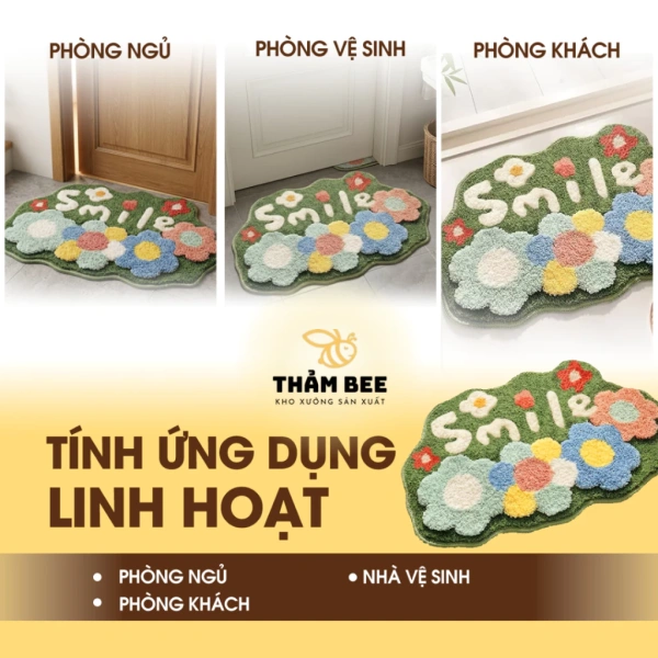 Một lớp nỉ mỏng hoặc tấm nhựa PE đặt dưới thảm có thể giúp nước chảy qua nhanh hơn, ngăn ngừa việc thấm sâu vào sàn gỗ hoặc đá. (Ảnh 5) Một lớp nỉ mỏng hoặc tấm nhựa PE đặt dưới thảm có thể giúp nước chảy qua nhanh hơn, ngăn ngừa việc thấm sâu vào sàn gỗ hoặc đá. (Ảnh 5)