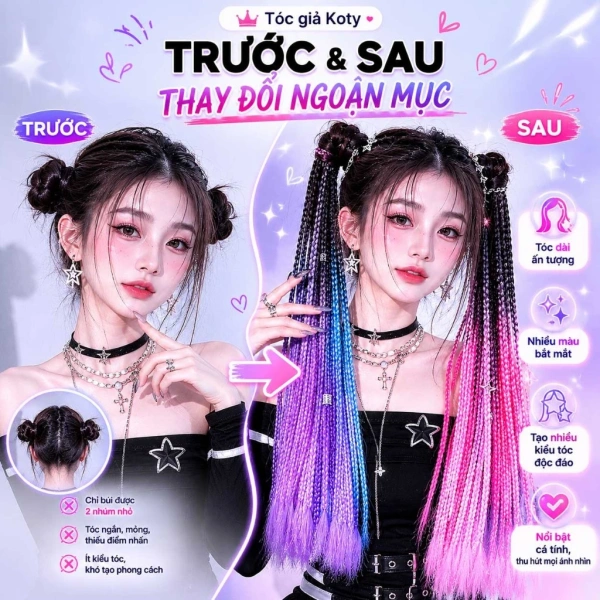 Khi tóc giả thắt bính nhiều màu không giữ độ bền suốt ngày: những gì bạn chưa biết until trước khi mua. - Ảnh 2 Khi tóc giả thắt bính nhiều màu không giữ độ bền suốt ngày: những gì bạn chưa biết until trước khi mua. - Ảnh 2