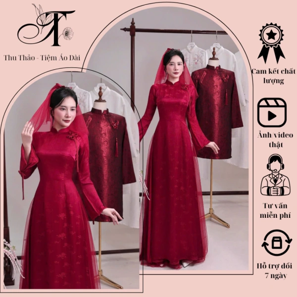 Khi trang phục truyền thống cho lễ hỏi với nơ bánh bèo giản dị lại tạo nên cảm xúc bất ngờ cho cô dâu - Ảnh 1