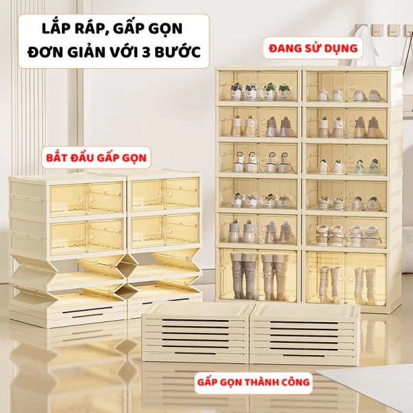 Với giá bán lẻ 497.920 VND, giảm còn 389.000 VND, tủ đựng giày gấp gọn ENODA HOME cung cấp một giải pháp lưu trữ đa năng cho gia đình. (Ảnh 4)