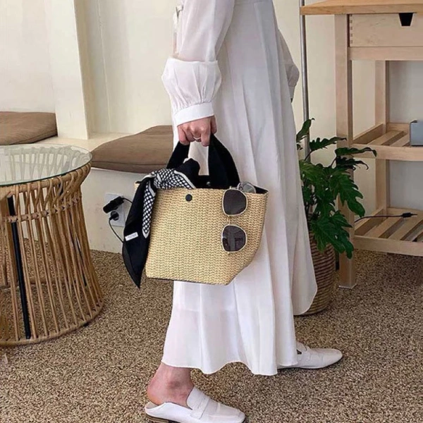 Trong các thương hiệu hiện có, “túi cói cầm tay hot nhất Instag” nổi bật nhờ chất liệu cao cấp hơn các loại khác trên thị trường. (Ảnh 4)
