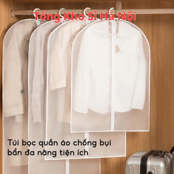 Khóa trên túi bọc quần áo giúp tránh bụi, nhưng lại khiến việc lấy áo vest trở nên bất tiện - Ảnh 1
