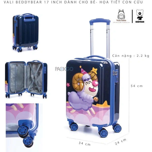 Với những tiêu chí trên, Vali kéo du lịch trẻ em MCN BeddyBear (hình Khủng long 3D, 18 inch) là một ví dụ tiêu biểu mà phụ huynh có thể tham khảo. (Ảnh 4) Với những tiêu chí trên, Vali kéo du lịch trẻ em MCN BeddyBear (hình Khủng long 3D, 18 inch) là một ví dụ tiêu biểu mà phụ huynh có thể tham khảo. (Ảnh 4)