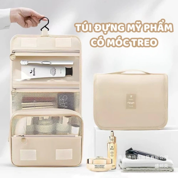 Không còn lo đồ cá nhân ẩm ướt khi tắm nhờ túi gấp gọn chịu nước đa ngăn. - Ảnh 1