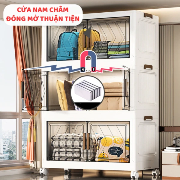 Kỳ vọng tiết kiệm diện tích khi sử dụng tủ đựng quần áo gấp gọn, thực tế người dùng thường gặp những bất ngờ nào - Ảnh 4 Kỳ vọng tiết kiệm diện tích khi sử dụng tủ đựng quần áo gấp gọn, thực tế người dùng thường gặp những bất ngờ nào - Ảnh 4