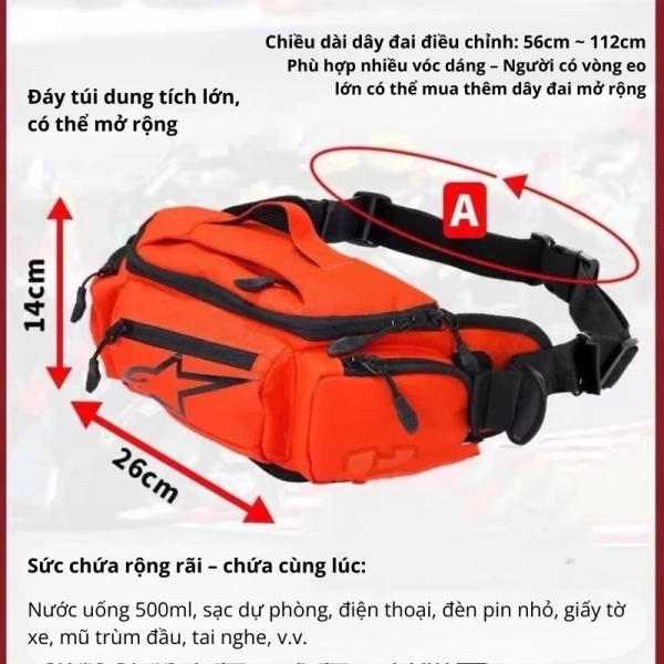 Trong một chuyến dã ngoại, túi đeo hông thường phải chịu lực kéo mạnh khi người dùng muốn lấy đồ nhanh. (Ảnh 2) Trong một chuyến dã ngoại, túi đeo hông thường phải chịu lực kéo mạnh khi người dùng muốn lấy đồ nhanh. (Ảnh 2)
