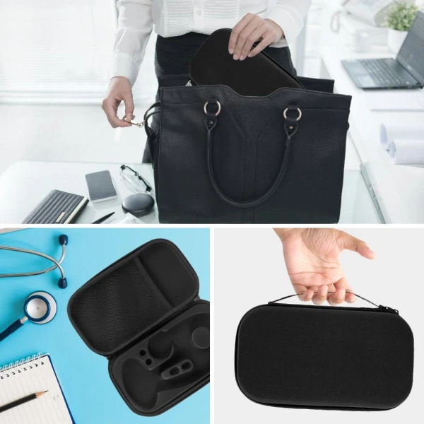 Sản phẩm Ống nghe MILTER, Gói thiết bị y tế chống sốc có khóa kéo, Túi đựng cứng dung tích lớn EVA tại nhà được thiết kế với lớp vỏ EVA chịu va đập, đồng thời tích hợp một túi lưới bên trong nắp giúp đựng phụ kiện một cách gọn gàng. (Ảnh 3)