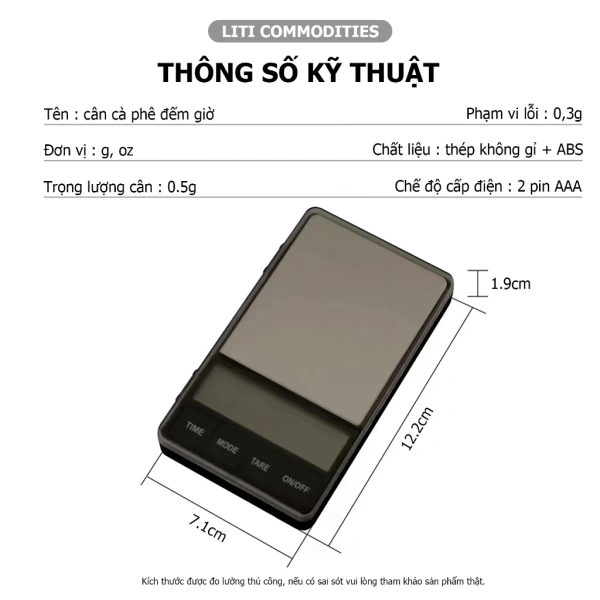Q1: Cân vẫn hiển thị “0.0” sau khi đã tare, nhưng khi cho bột lên lại không thay đổi? (Ảnh 5)