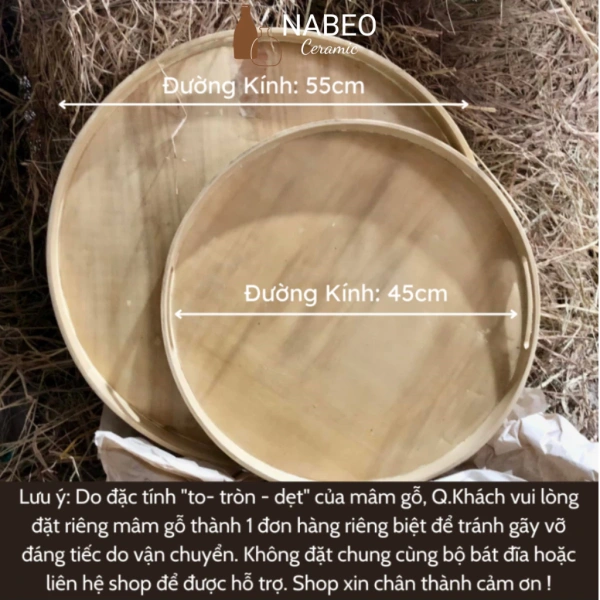 Mâm gỗ đa kích thước khiến việc sắp xếp bát đĩa trong những bữa tiệc gia đình trở nên gọn gàng hơn - Ảnh 1 Mâm gỗ đa kích thước khiến việc sắp xếp bát đĩa trong những bữa tiệc gia đình trở nên gọn gàng hơn - Ảnh 1