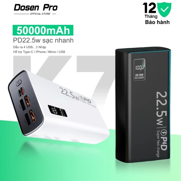 Màn hình LED trên sạc dự phòng PD 22.5W mở ra cách mới theo dõi dung lượng pin khi di chuyển. - Ảnh 1 Màn hình LED trên sạc dự phòng PD 22.5W mở ra cách mới theo dõi dung lượng pin khi di chuyển. - Ảnh 1
