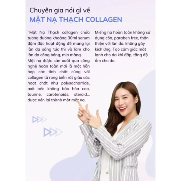 Trong số các thương hiệu đang lưu hành, Mặt nạ thạch Collagen Seyoul Hàn Quốc thu hút bởi sự kết hợp của collagen hydrolysate, vitamin C và hyaluronic acid. (Ảnh 5) Trong số các thương hiệu đang lưu hành, Mặt nạ thạch Collagen Seyoul Hàn Quốc thu hút bởi sự kết hợp của collagen hydrolysate, vitamin C và hyaluronic acid. (Ảnh 5)
