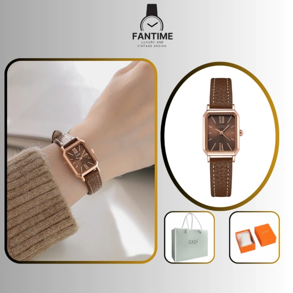 Mặt tròn, đặc biệt là mẫu vintage có đường kính 18mm – 20mm, thường tạo cảm giác “nổi bật” nhẹ hơn vì hình học vòng tròn phân bố lực đều trên da. (Ảnh 3)