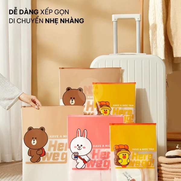 Màu sắc đa dạng của túi zip du lịch giúp phân loại nhanh, nhưng khóa trượt lại thường kẹt khi vận chuyển - Ảnh 1