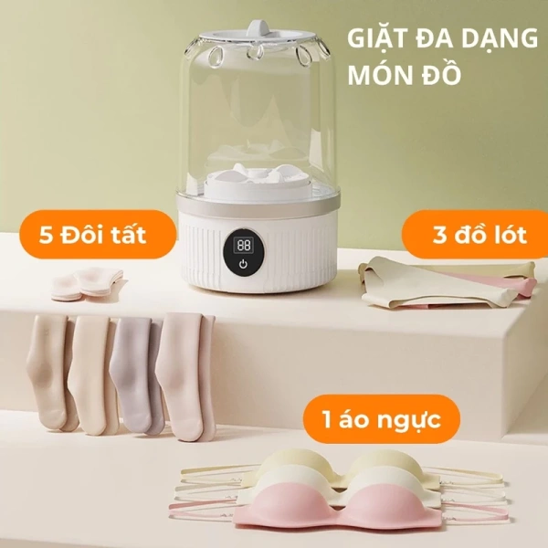 Trong những trường hợp này, khả năng điều chỉnh nhanh 4 bước giặt, kết hợp sạc không dây qua Powerbank hoặc túi năng lượng sẽ giúp bạn tiết kiệm thời gian và không cần lo lắng về nguồn điện. (Ảnh 2)