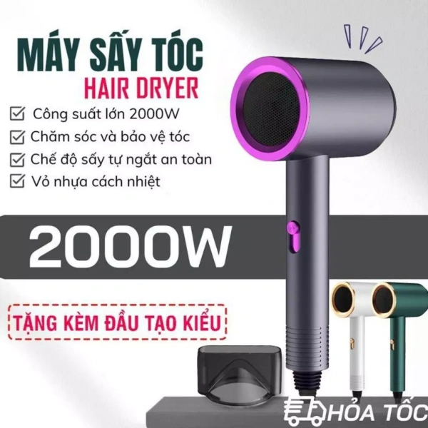 Máy sấy tóc mini với hai chiều nóng lạnh và ánh sáng tím: tốc độ tạo kiểu ấn tượng, tiếng ồn bất ngờ - Ảnh 1