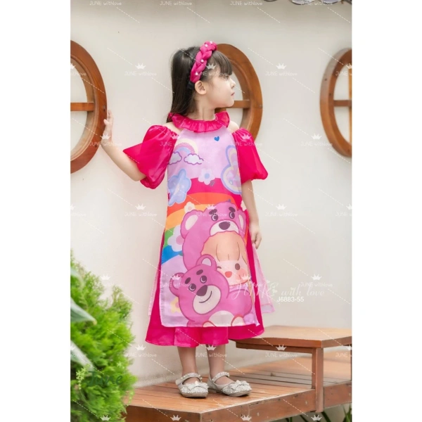 Một chi tiết nhỏ trong áo dài tết bé gái mà nhiều phụ huynh thường không để ý - Ảnh 1
