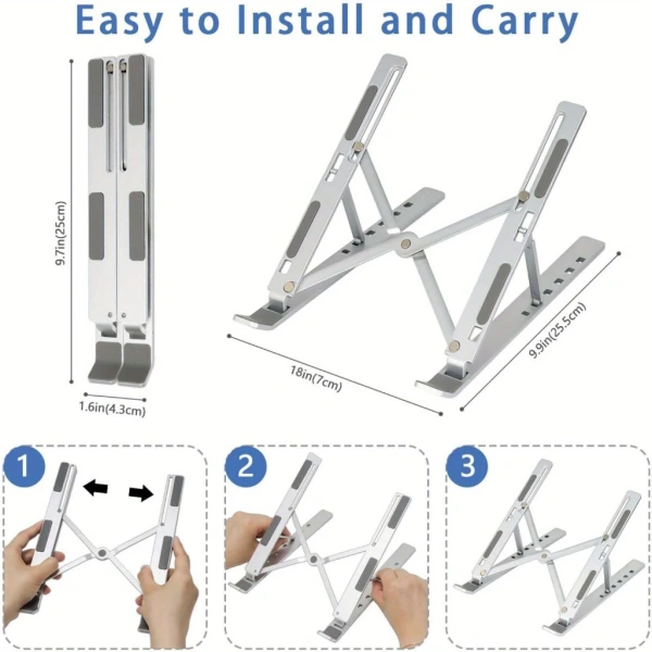 Giá đỡ được mô tả là sản phẩm đa năng, phù hợp cho laptop, MacBook và iPad. (Ảnh 3)