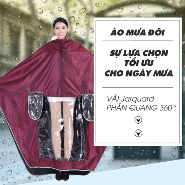 Một chiếc áo mưa thông thường thường chỉ có một lớp vải chịu nước, không có tính năng phản quang và không đi kèm kính bảo vệ. (Ảnh 3) Một chiếc áo mưa thông thường thường chỉ có một lớp vải chịu nước, không có tính năng phản quang và không đi kèm kính bảo vệ. (Ảnh 3)