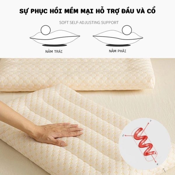 Những ưu điểm này khiến gối cotton siêu mỏng trở thành một lựa chọn hợp lý cho cả người lớn và trẻ em – những đối tượng dễ bị ảnh hưởng bởi gối không phù hợp. (Ảnh 4)