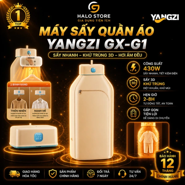 Mưa kéo dài, máy sấy quần áo gập gọn 2 chế độ sấy 3D và khử trùng lại là bí quyết giữ áo luôn khô sạch trong ký túc xá - Ảnh 1