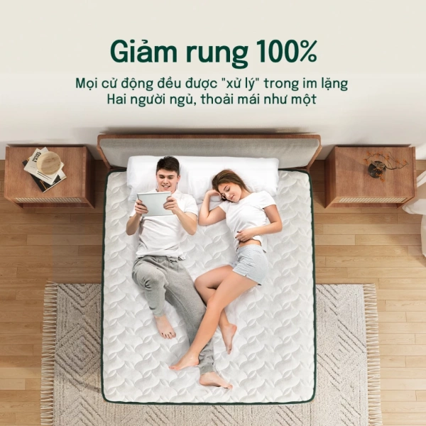 Khung lò xo thường được làm bằng thép carbon cao, có khả năng chịu tải lên đến 80 % trọng lượng cơ thể, đồng thời giữ vững độ bền khi thời gian sử dụng dài. (Ảnh 2)