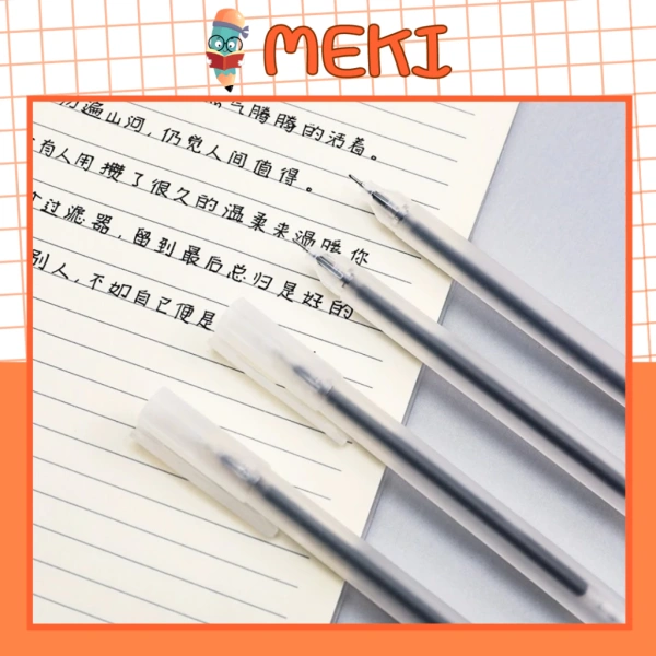 Combo 10 bút gel MEKI được thiết kế dành riêng cho học sinh, sinh viên và nhân viên văn phòng. (Ảnh 5)