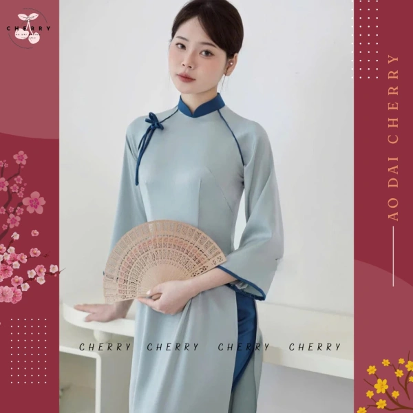 Mẫu Áo Dài Vân Chi Dáng Truyền Thống Chất Lụa Ngọc Trai Mềm Mát của Cherry là một ví dụ điển hình minh họa cho những tiêu chí trên. (Ảnh 4)