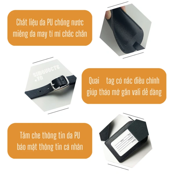 Trong số các sản phẩm nổi bật, Thẻ name tag hành lý du lịch gắn vali balo da PU chống nước nhiều mẫu thiết kế thời trang, màu sắc pastel xinh xắn TAG06 đã được nhiều du khách đánh giá cao. (Ảnh 4) Trong số các sản phẩm nổi bật, Thẻ name tag hành lý du lịch gắn vali balo da PU chống nước nhiều mẫu thiết kế thời trang, màu sắc pastel xinh xắn TAG06 đã được nhiều du khách đánh giá cao. (Ảnh 4)