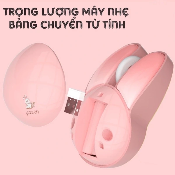 Trong khi một số chuột “cute” thiếu các tính năng tối ưu năng lượng, Chuột Không Dây Bluetooth Tai Thỏ Cute Dễ Thương MOFII M6 được thiết kế để cân bằng giữa thẩm mỹ và hiệu suất. (Ảnh 5)